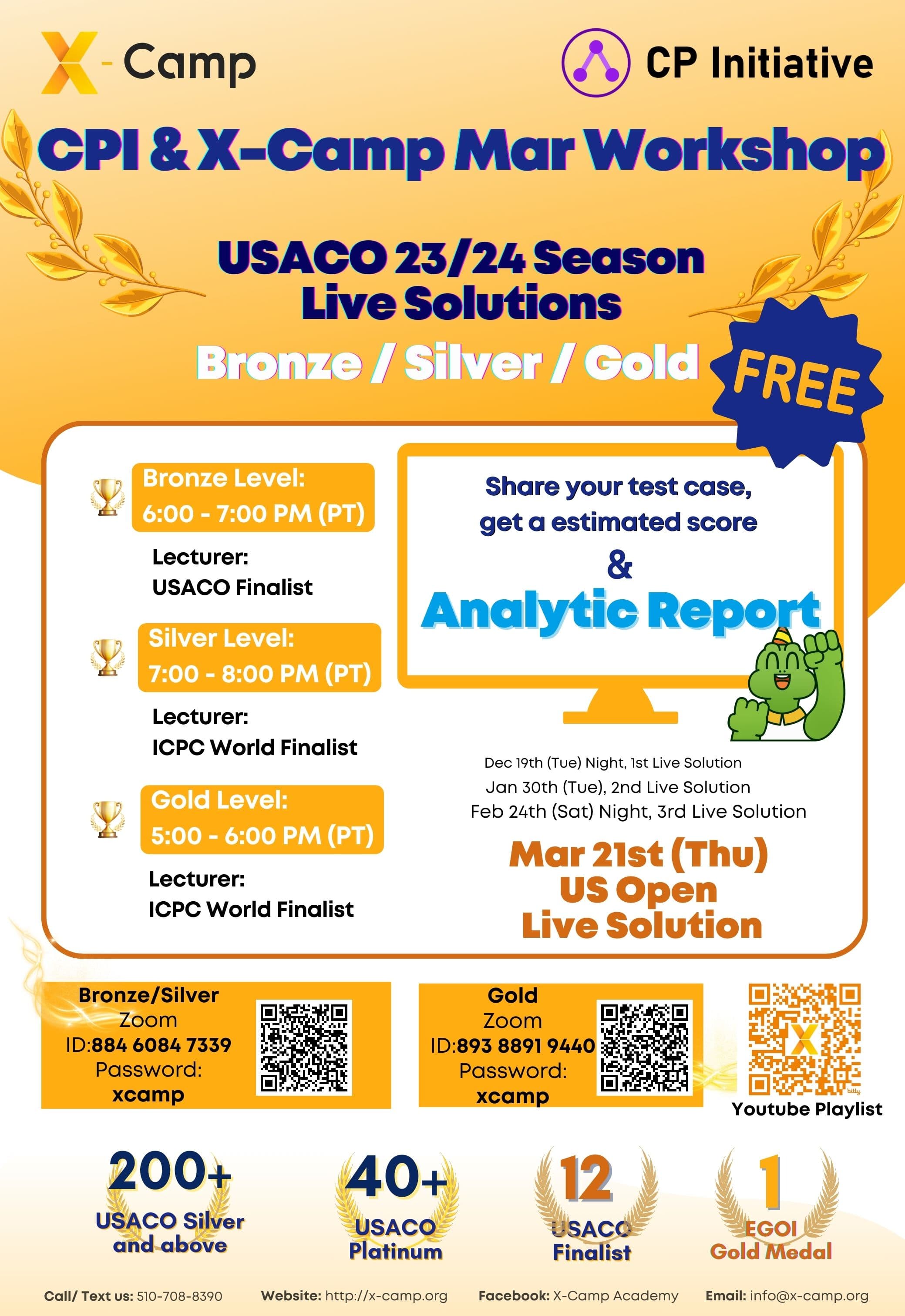 USACO Open 2024 Contest Solutions