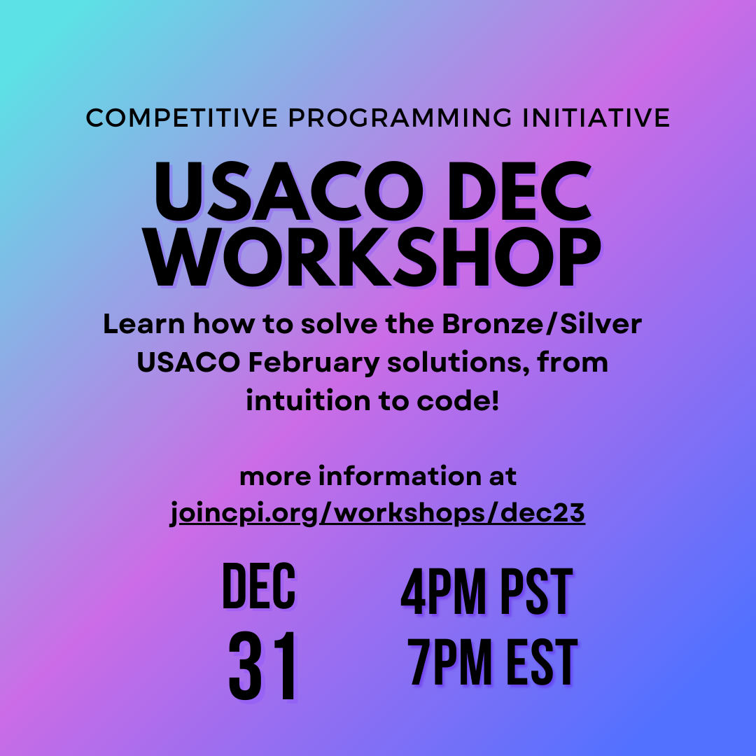 USACO December Contest Solutions